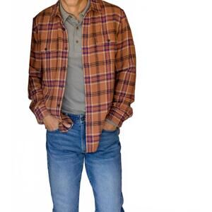 NEW GRAYERS vintage slub twill shirt in clove navy